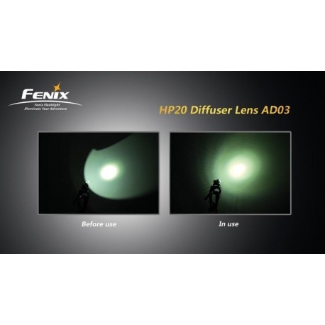 Lente Difusora Blanca Para Linternas Fenix