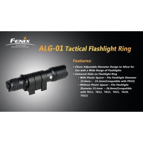 Anillo Ajustable Para Linternas Led Fenix Ref. ALG-01