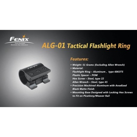 Anillo Ajustable Para Linternas Led Fenix Ref. ALG-01