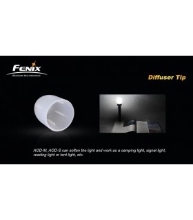 Disfusor Blanco Aod-S Para Linternas Fenix
