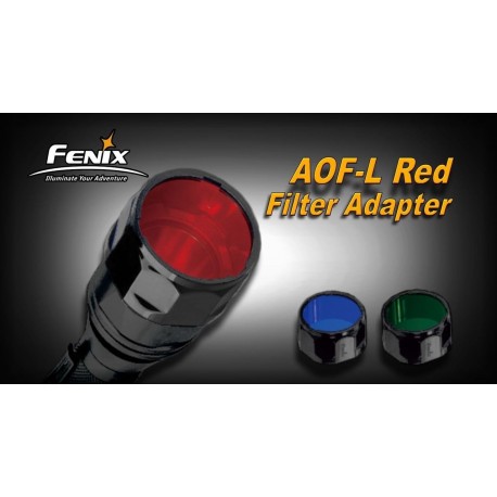 Filtro rojo Para Linternas Led Fénix FD41, RC20 y LD41 REF.AOF-LR
