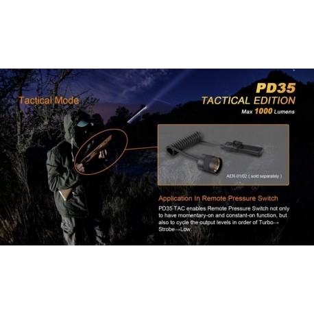 Linterna Led Fénix Pd35 Tac 1000 Lumens Y 6 Modos