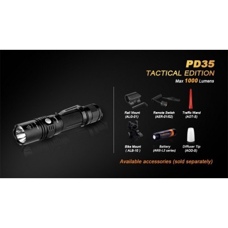 Linterna Led Fénix Pd35 Tac 1000 Lumens Y 6 Modos