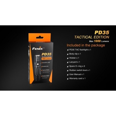 Linterna Led Fénix Pd35 Tac 1000 Lumens Y 6 Modos