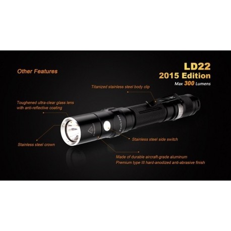 Linterna Led Fénix Ld22 300 Lumens Y 6 Modos