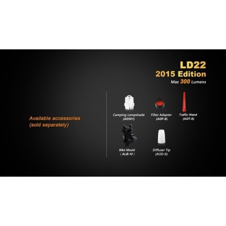 Linterna Led Fénix Ld22 300 Lumens Y 6 Modos