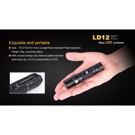 Linterna Led Fénix Ld12 320 Lumens Y 5 Modos