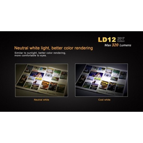 Linterna Led Fénix Ld12 320 Lumens Y 5 Modos