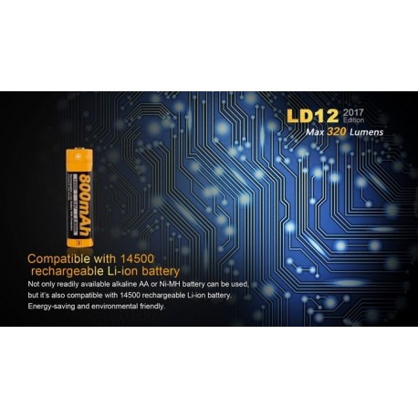 Linterna Led Fénix Ld12 320 Lumens Y 5 Modos