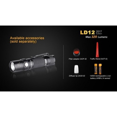 Linterna Led Fénix Ld12 320 Lumens Y 5 Modos