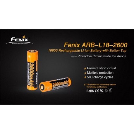 PackSD11: Linterna Fénix SD11+Batería ARB-L18-2600+Cargador ARE-X1+