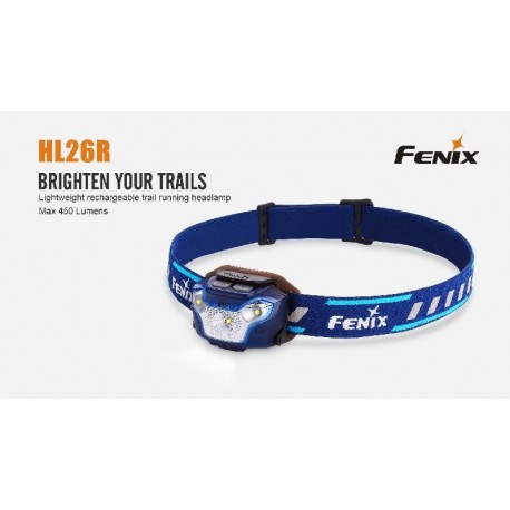 Frontal Led Fénix HL26R 450 Lúmenes (micro usb recargable-incluye batería)
