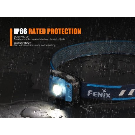 Frontal Fénix HL12R 400 lúmenes recargable USB de litio polimero