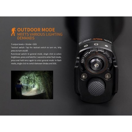 Linterna Fénix TK35 3200 lúmenes recargable