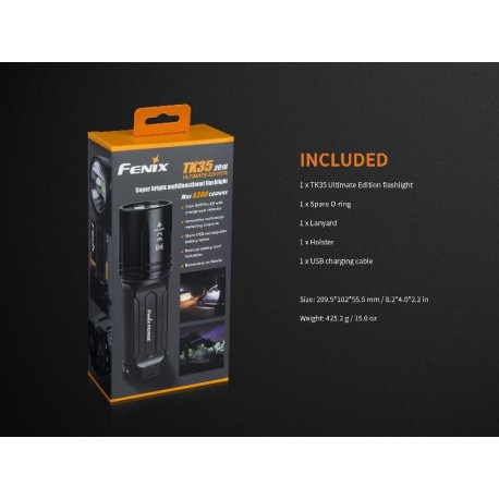 Linterna Fénix TK35 3200 lúmenes recargable