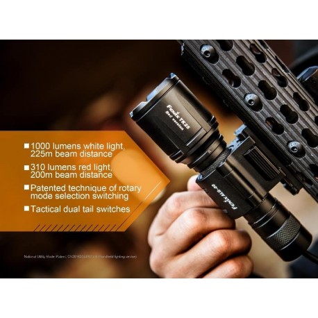 Linterna Fénix TK25Red ROJA 1000 lúmenes Color blanco y rojo