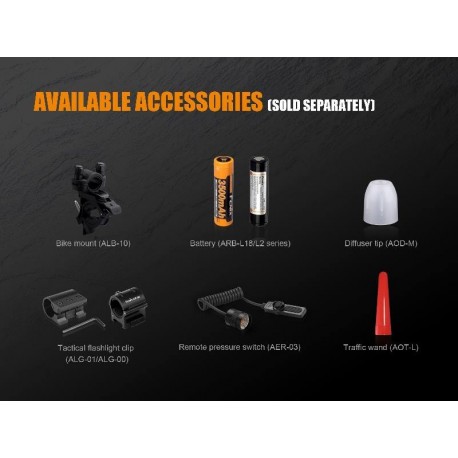 Linterna Fénix TK25Red ROJA 1000 lúmenes Color blanco y rojo