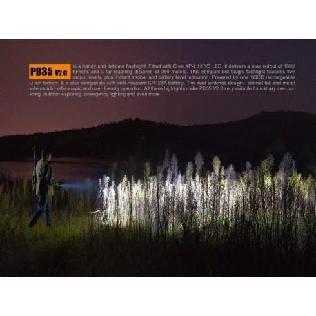 Linterna Fénix PD35V2.0 1000 lúmenes