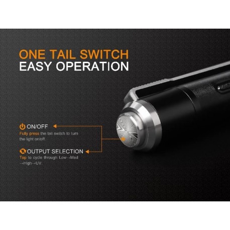 Linterna Fénix LD02V2.0 70 Lúmens blanco y 200 mW Ultravioleta