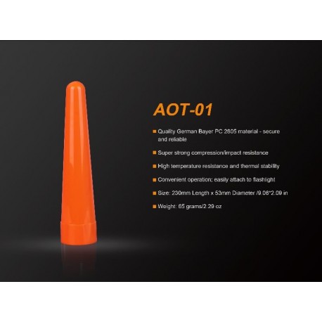 Cono Rojo para Linterna Fenix TK35. Ref. AOT-01