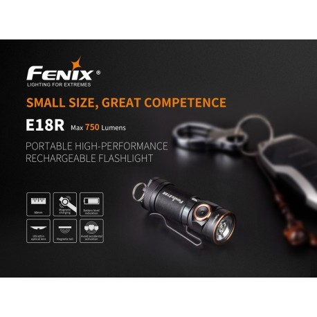 Linterna Fenix E18R 750 lúmenes