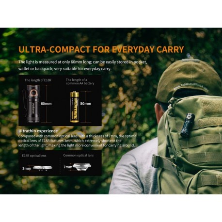 Linterna Fenix E18R 750 lúmenes