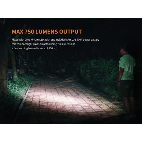 Linterna Fenix E18R 750 lúmenes