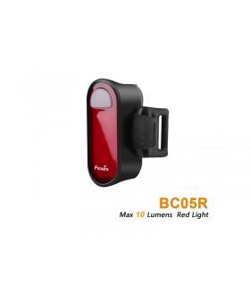 Luz Roja trasera para bici Fénix BC05R. Múltiples aplicaciones.