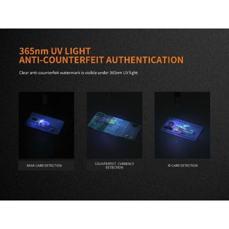 Linterna tipo bolígrafo LD05V2 blanco/ultravioleta 100 lúmens