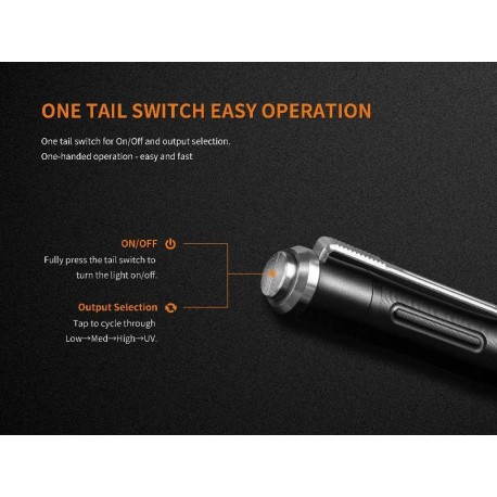 Linterna tipo bolígrafo LD05V2 blanco/ultravioleta 100 lúmens