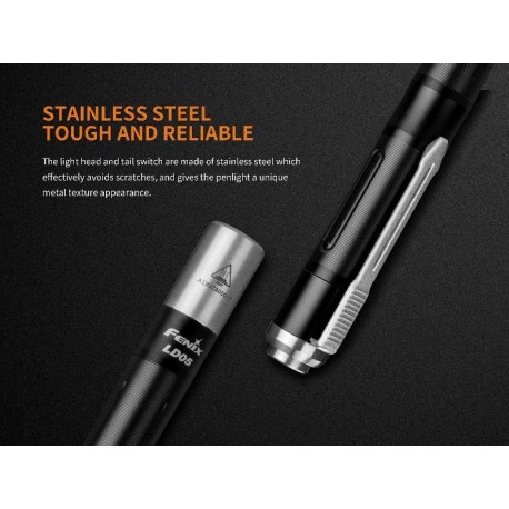 Linterna tipo bolígrafo LD05V2 blanco/ultravioleta 100 lúmens