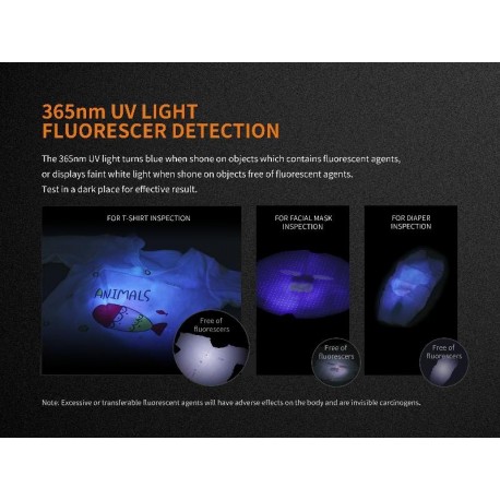 Linterna tipo bolígrafo LD05V2 blanco/ultravioleta 100 lúmens