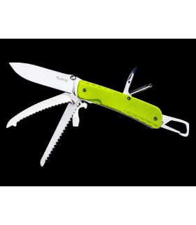 Trekker LD43, es una navaja multi herramientas de rescata que se opera con una sola mano y puede bloquearse la hoja