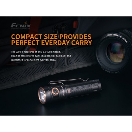 Fénix E30R 1600 Lúmenes recargable 18650 incluida