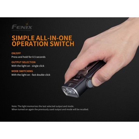 Linterna Fenix WT20R 400 lúmens. Incluye batería ARB-LP-2000U