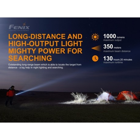 Linterna Fénix LD42 1000 lumenes (4 pila AA incluidas)