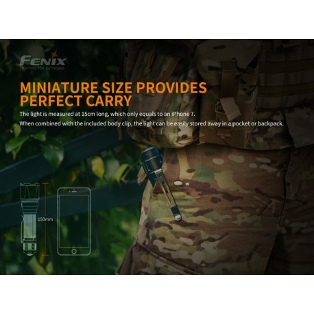 Linterna Fénix TK22 V2.0 1600 Lúmenes y 405 mts (no incluye batería)