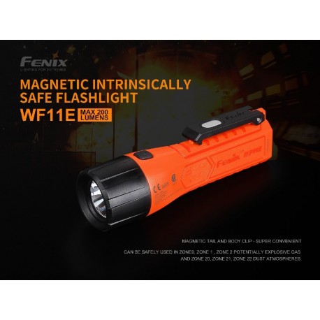 Linterna Led Fénix WF11E Intrínsecamente segura con 200 lúmenes