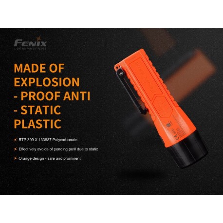 Linterna Led Fénix WF11E Intrínsecamente segura con 200 lúmenes