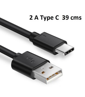Cable USB-Type-C 2A 39 cms longitud