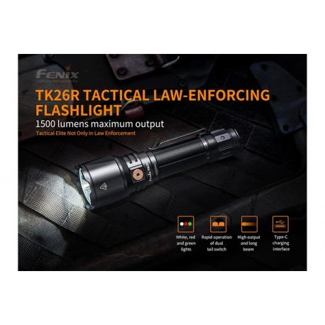 Linterna TK26R + Cono tráfico blanco AOT-02 + Funda de cordura