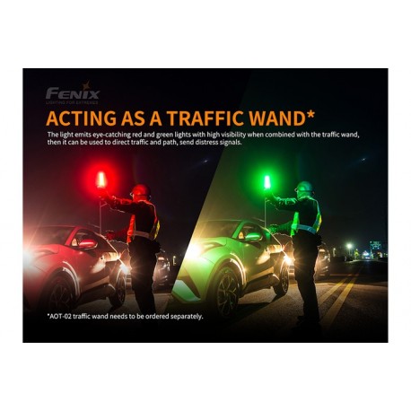 PACKTK26R: Linterna TK26R + Cono tráfico Amarillo AOT-02-A + Funda de cordura