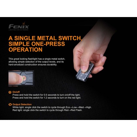 Linterna E03R 260 lúmenes