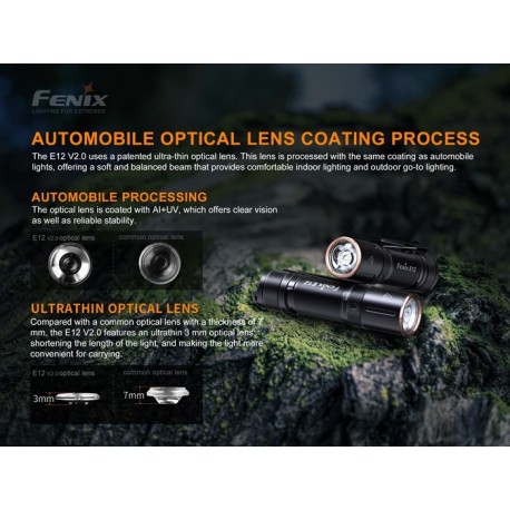 Linterna Fenix E12-V2.0  160 Lúmenes (1 pila AA incluida)