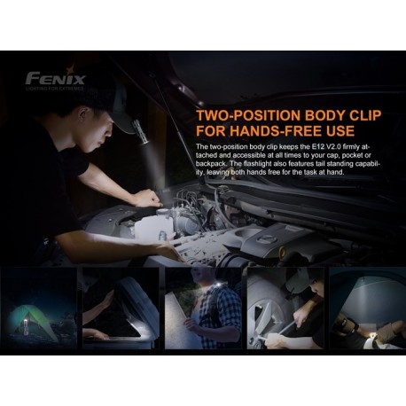 Linterna Fenix E12-V2.0  160 Lúmenes (1 pila AA incluida)