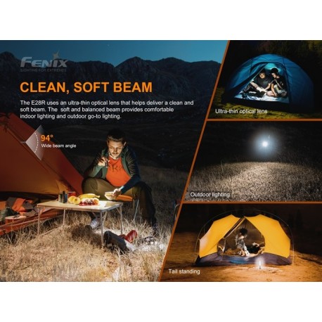 Linterna Fénix E28R 1500 Lúmenes recargable batería incluida