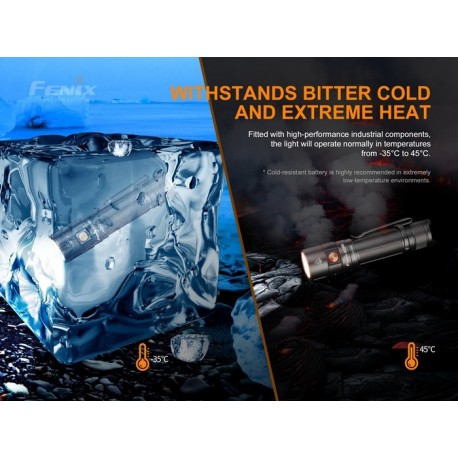 Linterna Fénix E28R 1500 Lúmenes recargable batería incluida