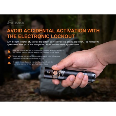 Fénix E35-V3.0 3000 Lúmenes (Incluye batería 21700 DE 5000 mAh recargable por micro USB-Tipo C)