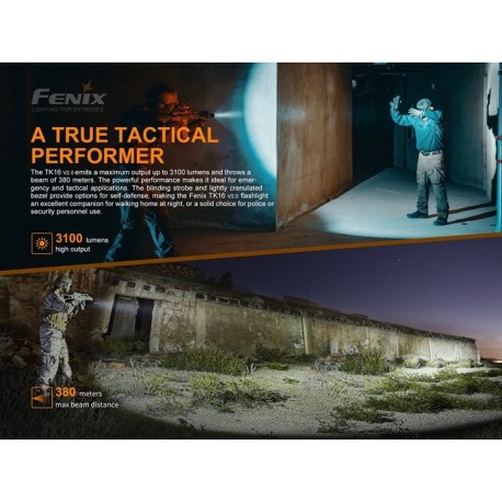 interna Fénix TK16-V2.0 3100 lúmenes (incluye batería recargable por Type-C 21700)