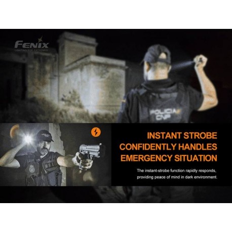 Fénix PD32 V2.0 de 1200 Lúmenes y 395 metros, 3 Modos y Estrobo